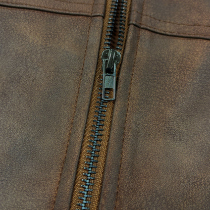 HUGO™ | ZIPPER LEATHER JACKET