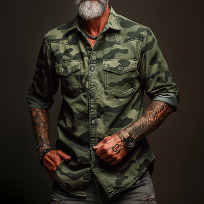 RUDOLF™ | CAMOUFLAGE CARGO SHIRT