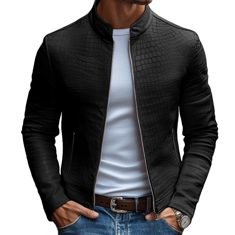 OSCAR™ | STONE LEATHER JACKET