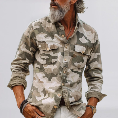 CASSIAN™ | CAMOUFLAGE CARGO SHIRT