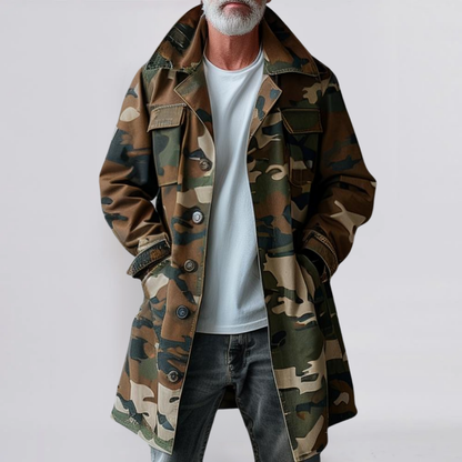 RAOUL™ | CAMOUFLAGE TRENCH COAT