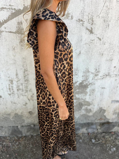 ZARA™ | LEOPARD V-HALS JURK