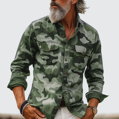 CASSIAN™ | CAMOUFLAGE CARGO SHIRT