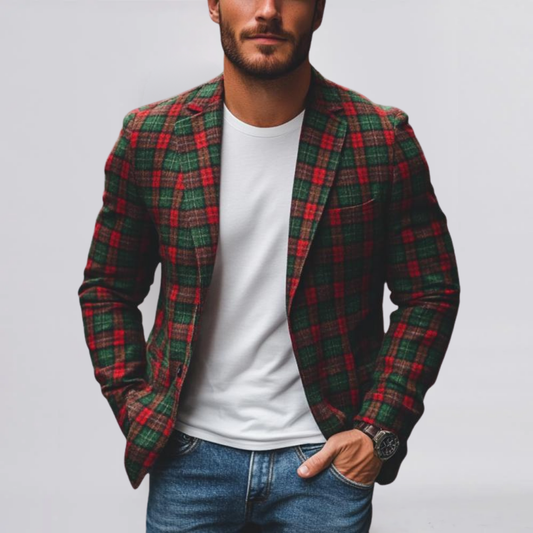 FABIAN™ | CHRISTMAS PLAID BLAZER