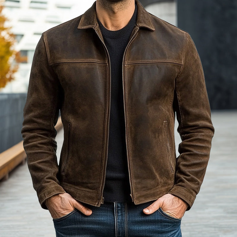 HUGO™ | ZIPPER LEATHER JACKET