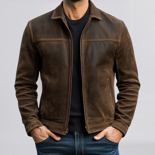 HUGO™ | ZIPPER LEATHER JACKET