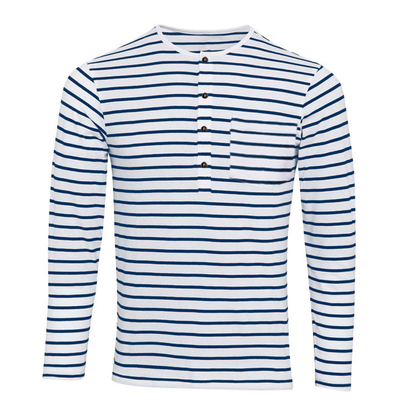 LUCIO™ | STRIPED HENLEY T-SHIRT