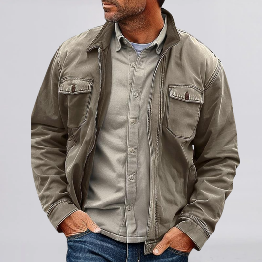 ANTOINE™ | DISTRESSED CANVAS JACKET