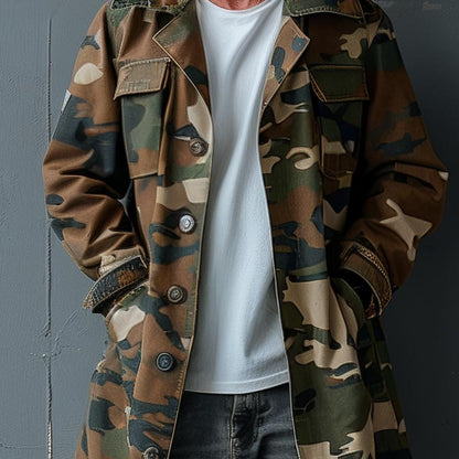 RAOUL™ | CAMOUFLAGE TRENCH COAT