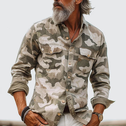 CASSIAN™ | CAMOUFLAGE CARGO SHIRT