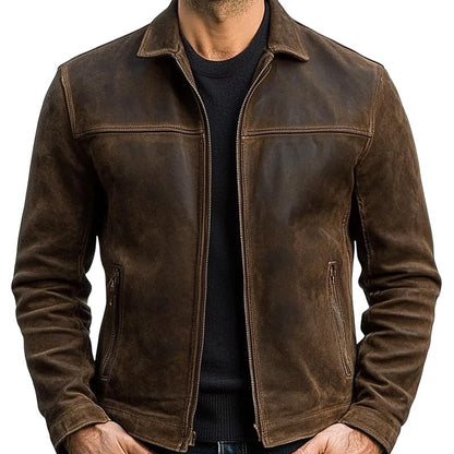 HUGO™ | ZIPPER LEATHER JACKET