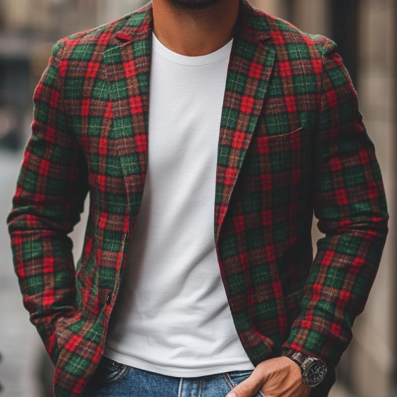 FABIAN™ | CHRISTMAS PLAID BLAZER