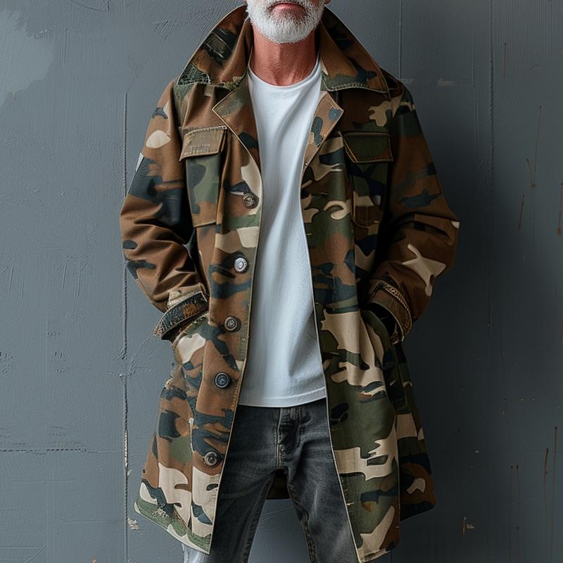 RAOUL™ | CAMOUFLAGE TRENCH COAT