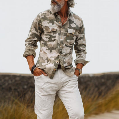 CASSIAN™ | CAMOUFLAGE CARGO SHIRT